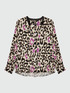 Hemdbluse mit Leopardenmuster und V-Ausschnitt image number 5