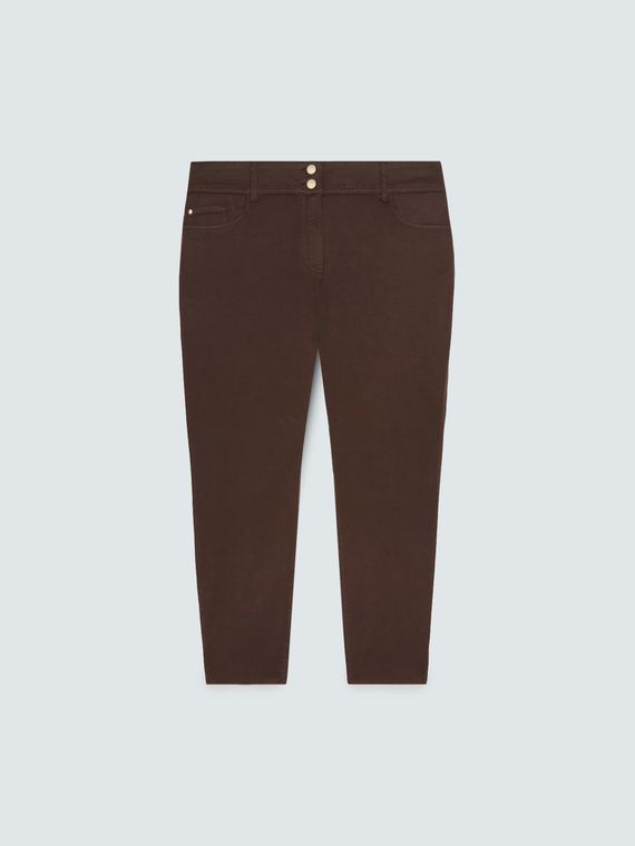 Skinny-Hose aus Baumwolle