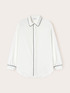 Shirt with piping and slit at the back image number 4
