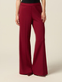 Wide-leg palazzo pants in crepe fabric image number 2