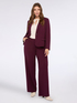 Wide leg pants in stretch fabric image number 0