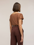 T-shirt bimaterica misto cotone image number 1