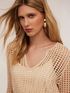 Crochet-effect knitted tunic image number 3
