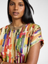 Two-fabric t-shirt with print image number 3