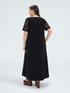 Robe ligne A longue avec d&eacute;tails floraux image number 1