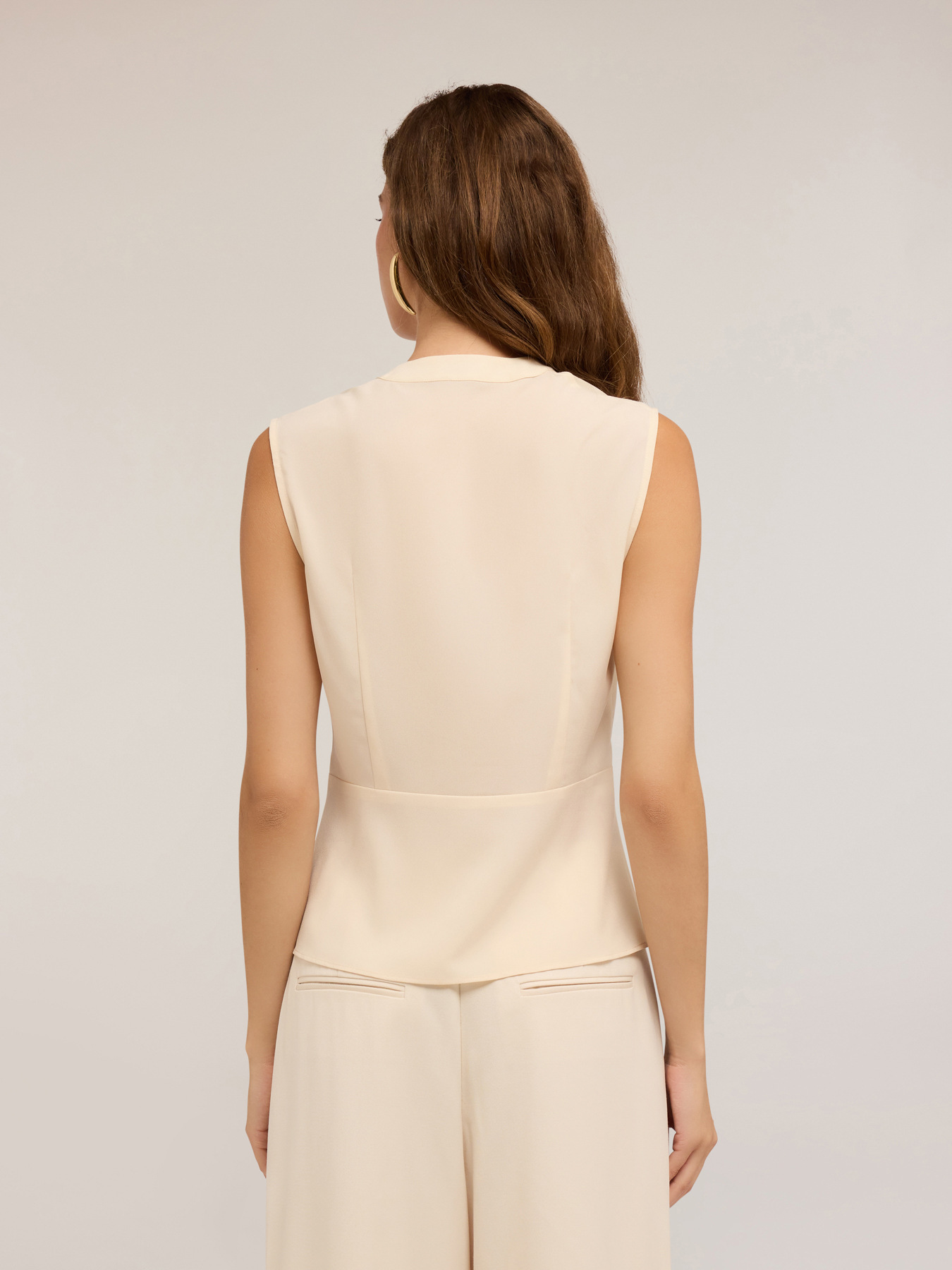 Crop top with cross-over design image number 1