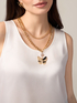 Metal necklace with butterfly pendant image number 0