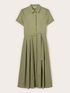Rochie tip cămașă din poplin cu curea image number 4