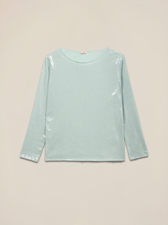 Cotton t-shirt with sequins
