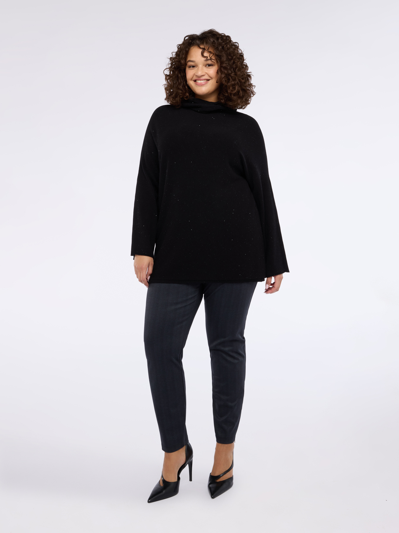 Pantalon skinny &agrave; motif chevrons image number 0