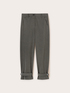 Pantalon en lin lurex avec ceinture image number 4