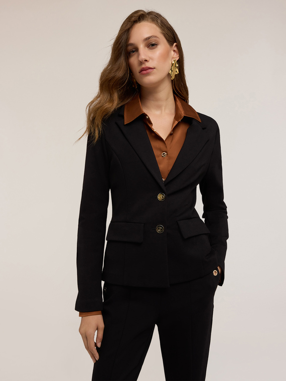 Ungef&uuml;tterter Blazer aus Punto Milano