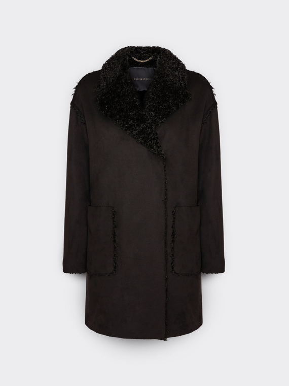 Cappotto in tessuto morbido con tasche