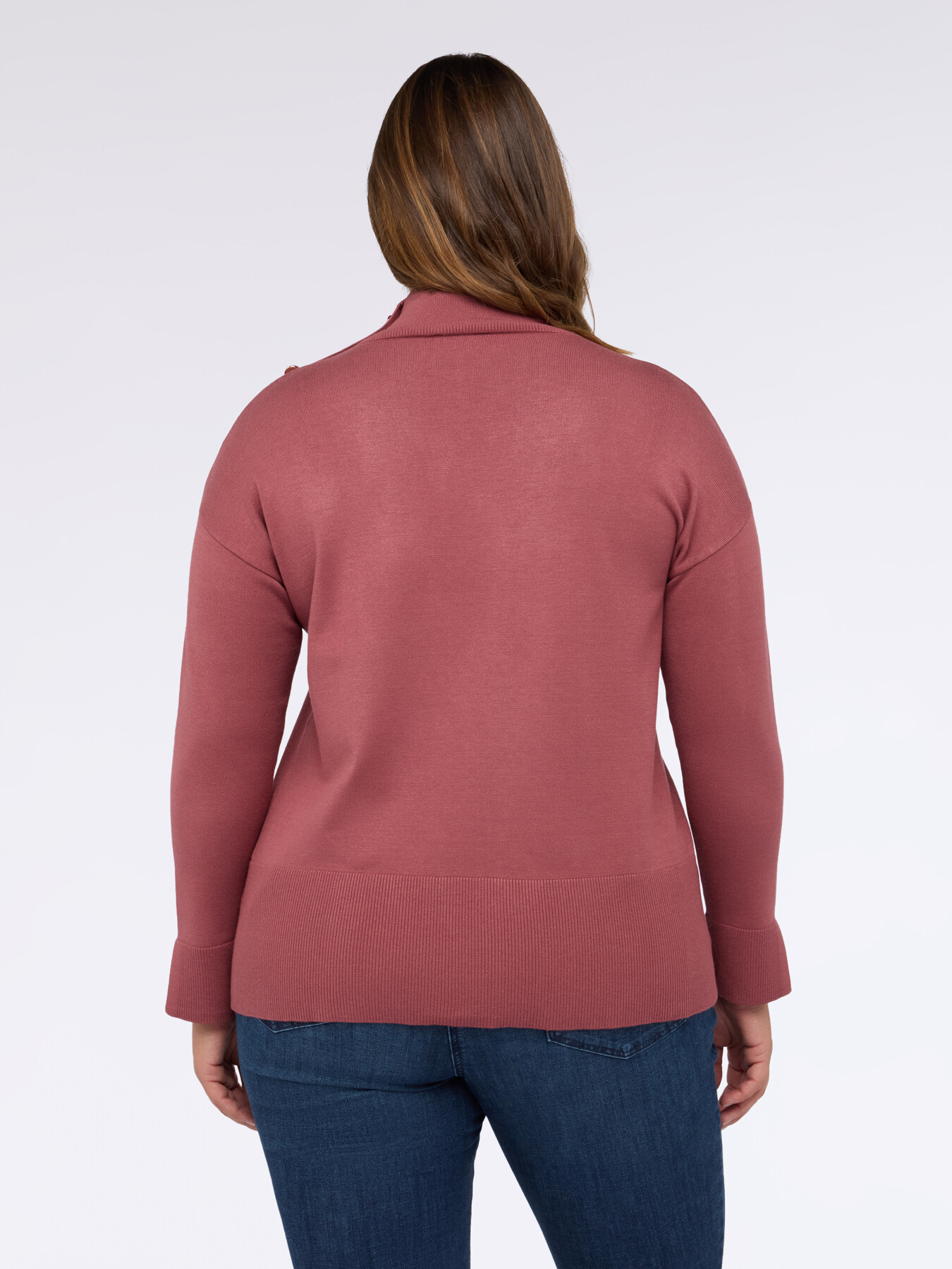 Maglia dolcevita con bottoni decorativi image number 1