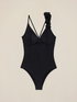 One-piece swimsuit with ruffle detail image number 3