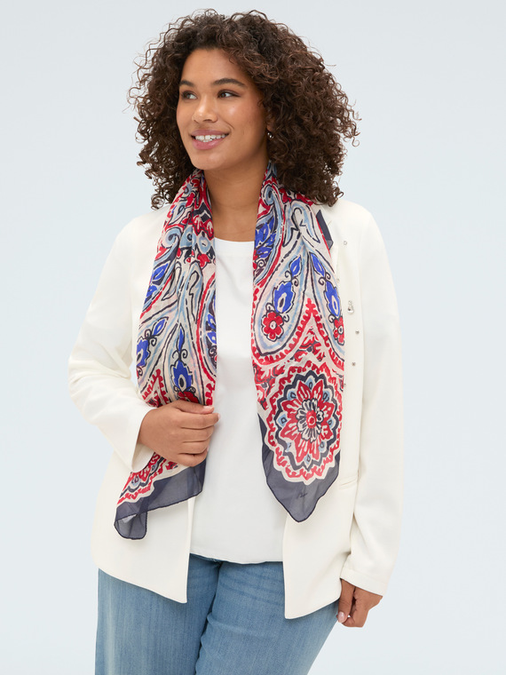 Foulard stampato in seta