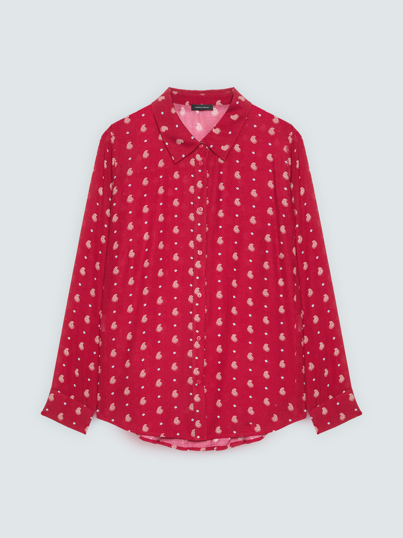 Camicia stampa micro paisley image number 0