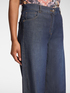 Wide Leg Chambray Jeans image number 3