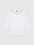 T-shirt con catena sullo scollo image number 4
