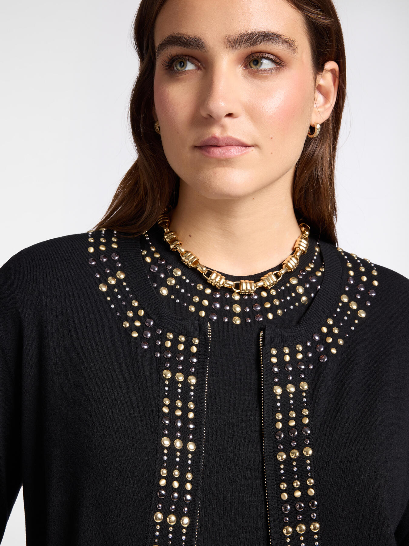 Studded cardigan image number 3