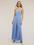 Long pleated georgette jumpsuit image number 2