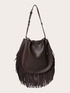 Bucket bag with fringes image number 1