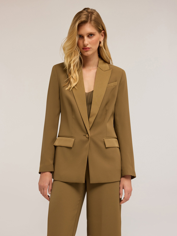 Blazer en satén reversible