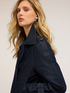 Kurzer doppelreihiger Trenchcoat aus Denim image number 2