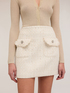 Jupe courte en tweed lurex image number 3