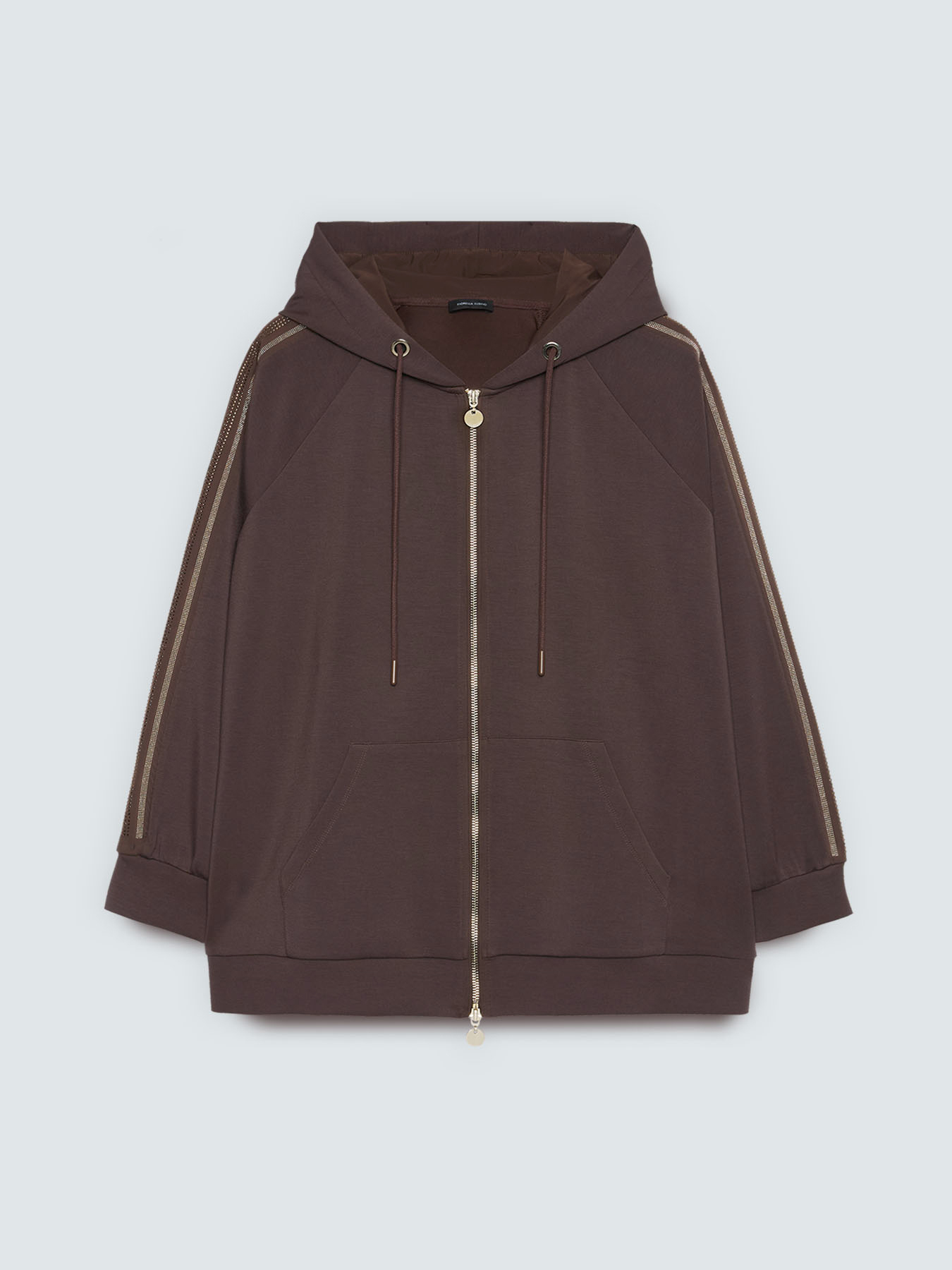 Hoodie with hotfix bands image number 5