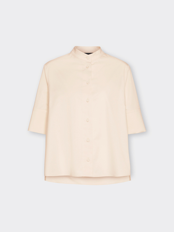 Shirt with mandarin collar
