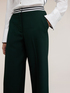 Palazzo pants with striped belt image number 2