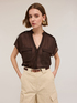 Saharienne shimmer georgette shirt image number 2