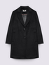 Long wool blend coat with buttons image number 4