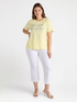 T-Shirt mit Schriftzug aus Nieten image number 2