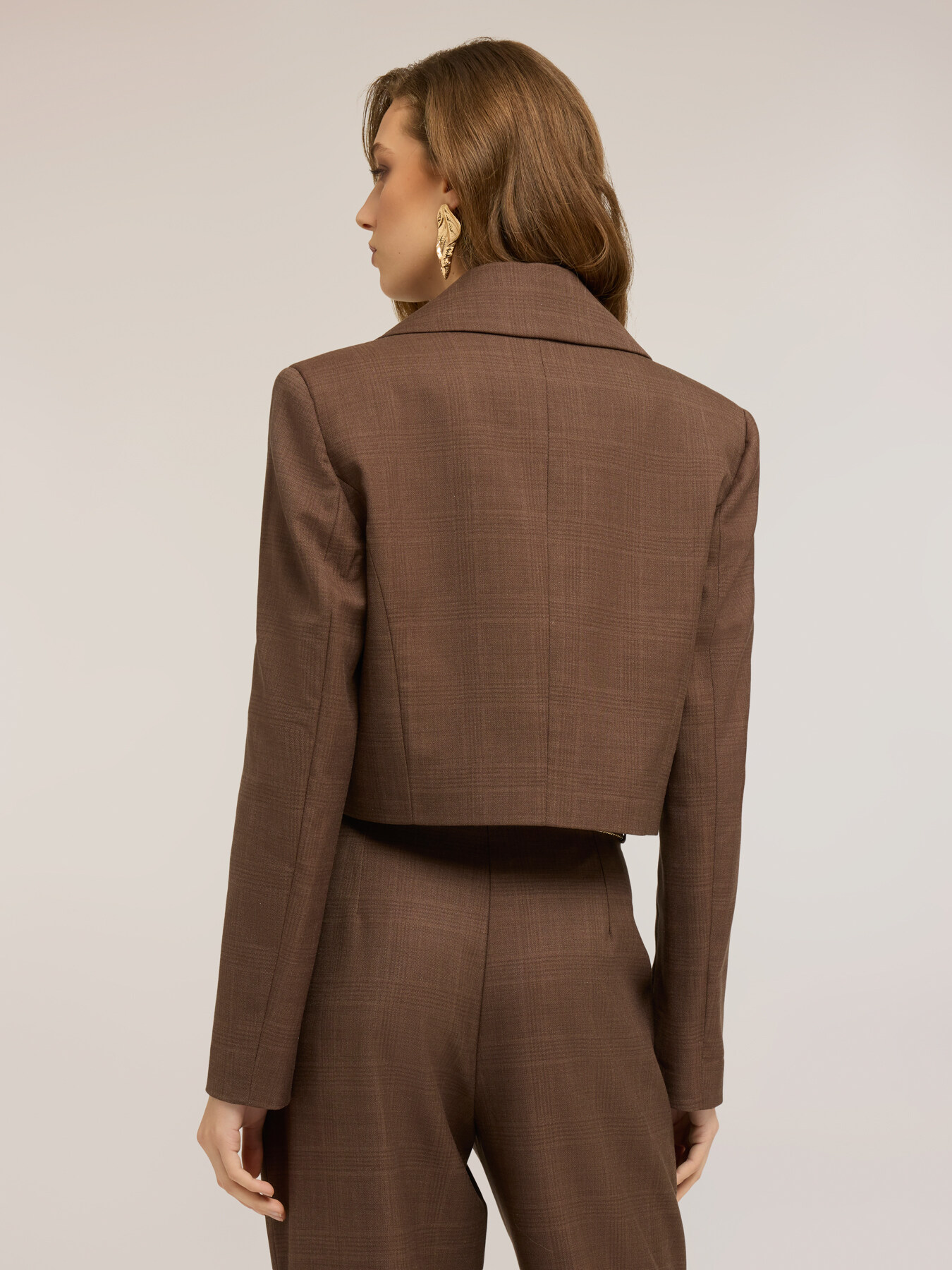 Check pattern spencer jacket image number 1