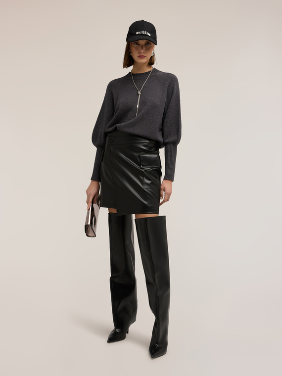 Maglia con maniche volume