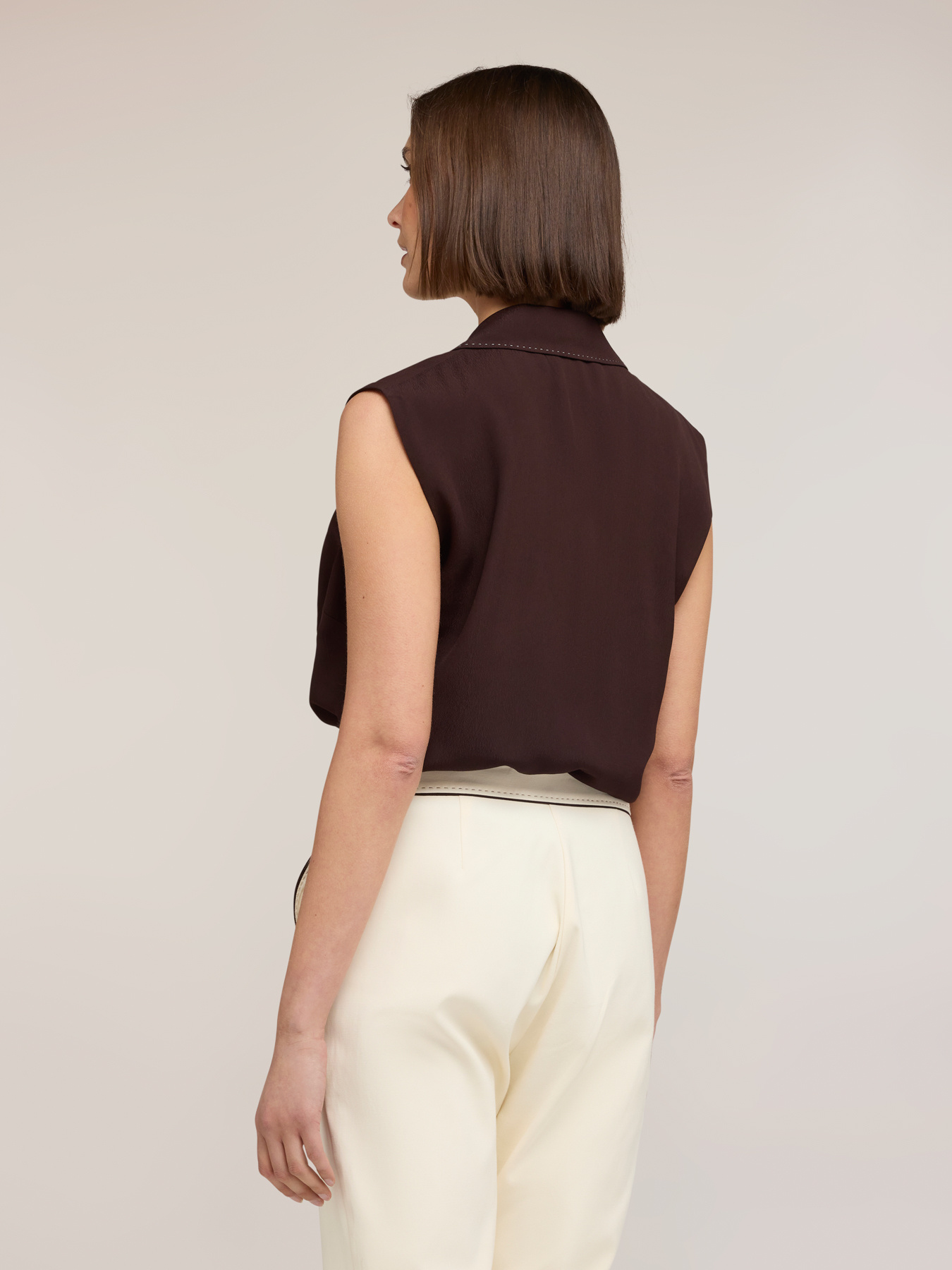 Bodysuit top with collar The Tailoring Lab image number 1