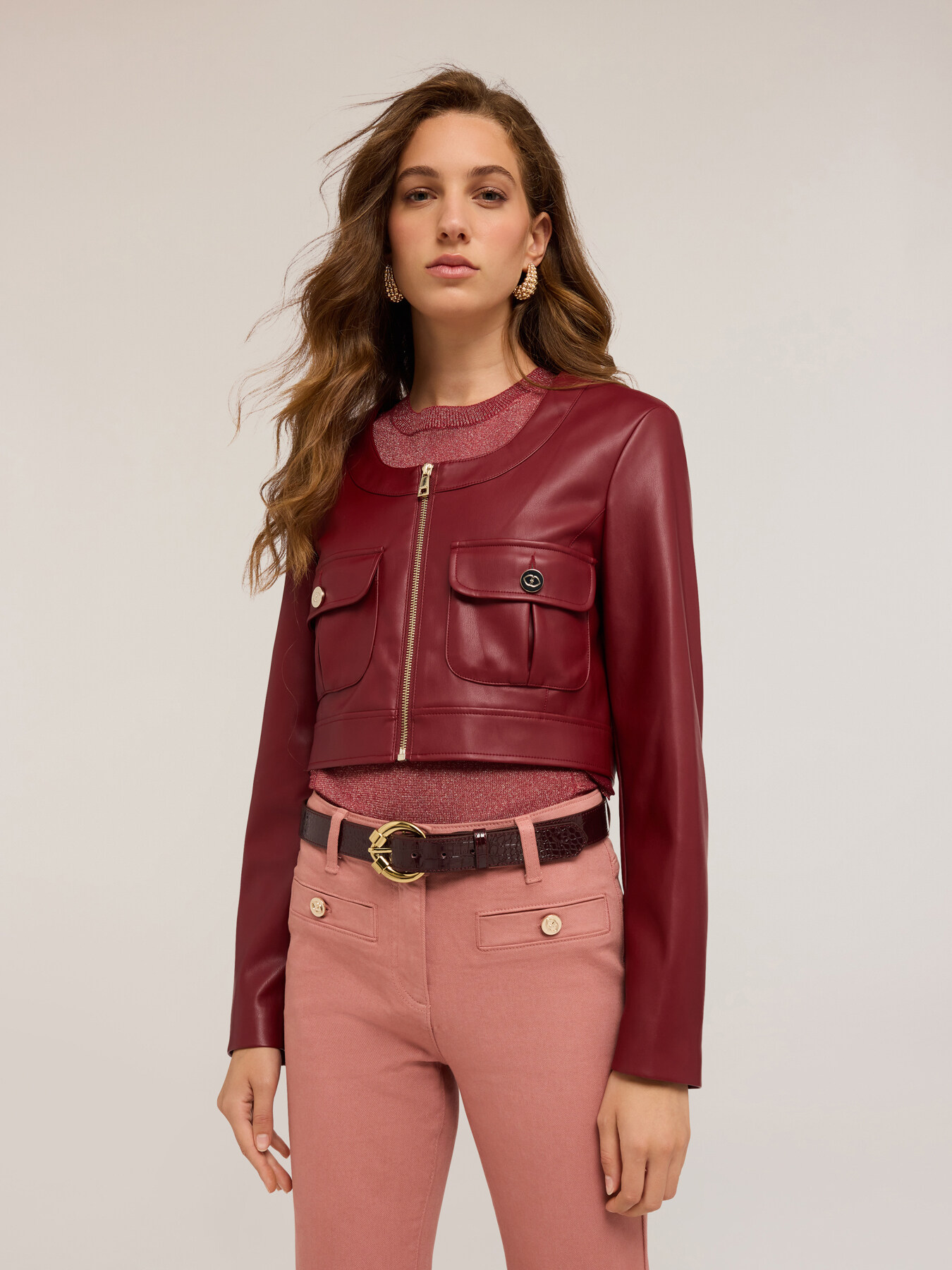 Veste courte en tissu enduit image number 3