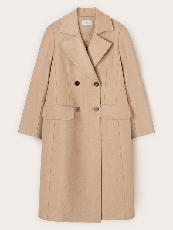 Manteau croisé avec motif écharpe