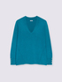 Maglia con scollo a V e bottoni sui polsini image number 5