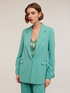 Blazer da completo con piping in tono image number 2