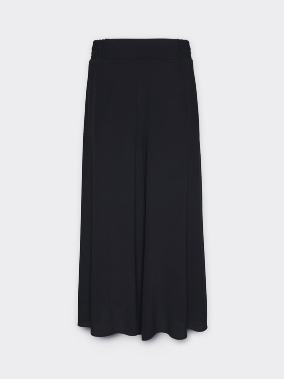 Wide-leg cropped trousers