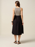 Robe longue avec partie rayée image number 1