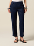 Chinos en lin avec revers image number 3