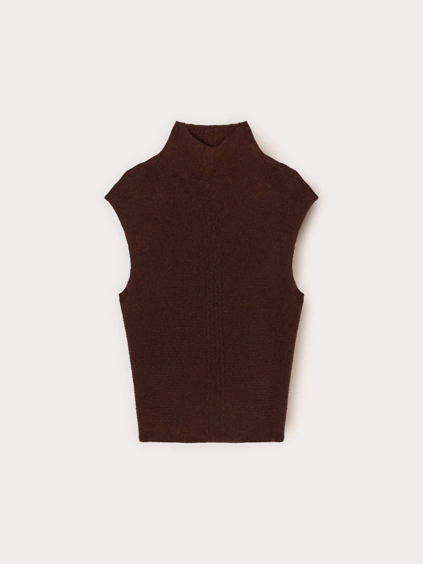 Haut en maille m&eacute;lang&eacute;e laine image number 4