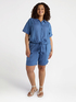 Linen and cotton jersey shorts image number 0