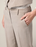 Cigarette pants in fluid fabric image number 2