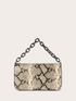 Sac à bandoulière en tissu enduit imprimé python image number 1