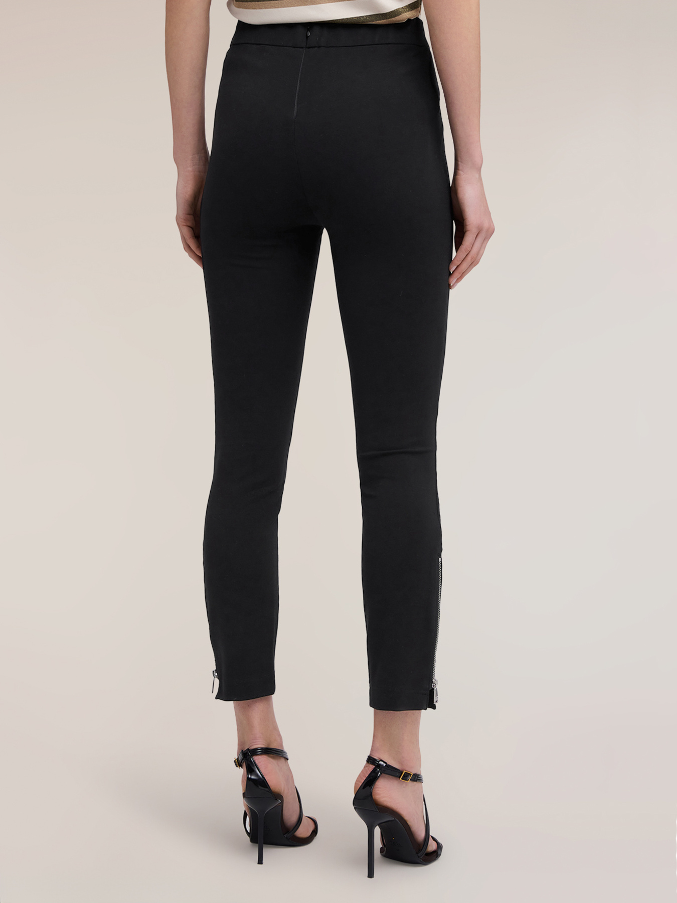 Slim fit trousers in milano rib image number 1